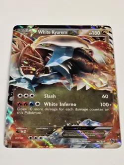 White Kyurem EX 96/135 Ultra Rare 2012 Pokemon Black & White Plasma Storm NM - Image 3