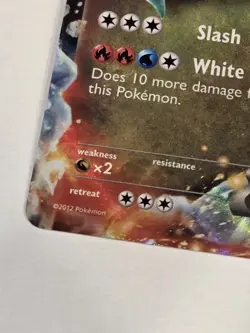 White Kyurem EX 96/135 Ultra Rare 2012 Pokemon Black & White Plasma Storm NM - Image 5