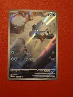 Pokemon TCG Snover 140/132 Me01: Mega Evolution Holo Rare Basic English - Image 1