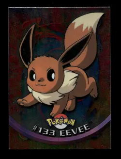 Pokemon - Eevee Foil Topps Pokemon TV Animation Series 3 #133 Near Mint - Image 1