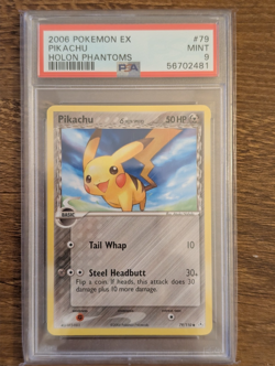 2006 Pokemon EX Holon Phantoms PSA 9 Pikachu #79 Non-Holo - Image 1