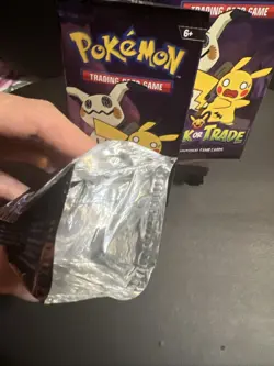 Pokemon 2023 Trick or Trade Mimikyu & Pikachu Mini Booster Pack *Empty* 4x Packs - Image 2