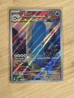 Pokemon TCG Wailord 162/159 Sv09 Journey Together Holo Rare IR NM MINT Condition - Image 1
