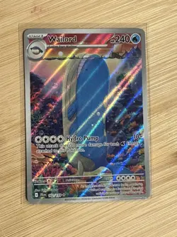 Pokemon TCG Wailord 162/159 Sv09 Journey Together Holo Rare IR NM MINT Condition - Image 5