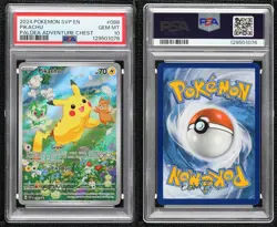 Pikachu Paldea Adventure Chest Holo Pokemon Scarlet Violet Black Star PSA 10 - Image 3