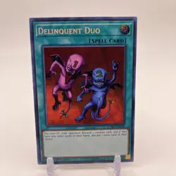 Yugioh Delinquent Duo LCKC-EN101 Secret Rare 1st Edition NM - Image 1