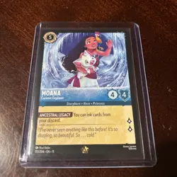 Moana - Curious Explorer 155/204 Winterspell Legendary Disney Lorcana TCG - Image 1