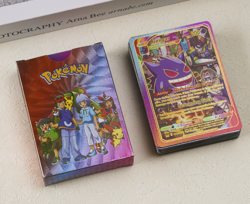 Pokemon TCG 55Pcs Foil Iridescent Pack Rare Charizard GX Vmax Collectible Cards - Image 1
