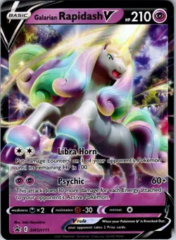 Galarian Rapidash V Promo SWSH: Sword & Shield Promo Cards SWSH111 NM - Image 1