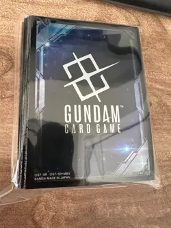 Gundam Card Game Official Card Sleeves (70) EX Space Black Bandai Card Fest - Image 1