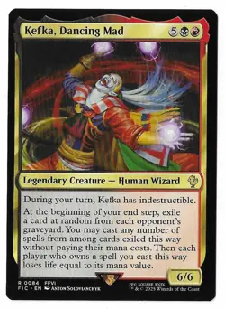 MTG Kefka, Dancing Mad Final Fantasy Commander (FIC) Rare Magic #0084 Unplayed - Image 1