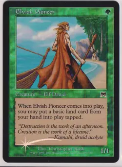 Magic: The Gathering Elvish Pioneer Onslaught Foil (MP) - Image 1