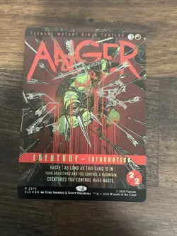 Foil Anger TMNT Secret Lair | Teenage Mutant Ninja Turtles MTG - Image 1