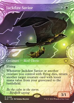 Jackdaw Savior (Showcase) - FOIL - Bloomburrow - Magic The Gathering - MTG - Image 1