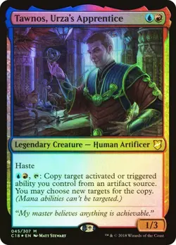 Tawnos, Urza's Apprentice - FOIL - Commander 2018 - Magic The Gathering - MTG - Image 1