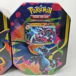 Pokemon Mega Charizard -Set of 2- Tins Mega Charizard Y X EX Factory Sealed - Image 3