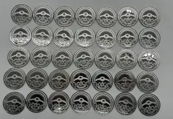 Lot of (35) Pokemon TCG Mega Charizard UPC Metal Coins - Image 2