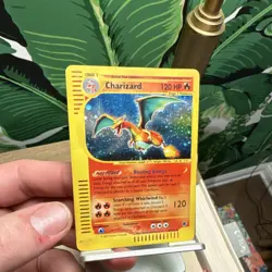 Pokemon Charizard Expedition Base Set Holo Rare 120 HP Stage 2 006/165 Holo - Image 1