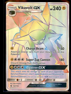 2017 Sun & Moon - Guardians Rising Vikavolt-GX Stage 2/Rare Rainbow #152 - Image 1