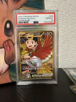 Pokemon Ethan's Ho-Oh ex Hyper Rare Holo Sv10: Destined Rivals 239/182 PSA 10 - Image 1