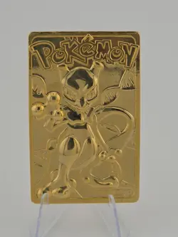 Pokemon - Mewtwo Nintendo 23k Gold Plated Burger King Trading Card - Image 3