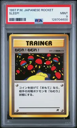 1997 POKEMON JPN ROCKET SLEEP! PSA 9 - Image 1