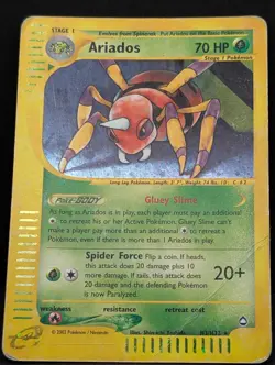 Ariados H03/H32 Aquapolis Holo Ultra Rare Pokemon TCG Nintendo HP - Image 3