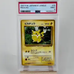 Pokemon Pikachu Jungle #25 Japanese 1997 PSA 9 Regular - Image 1