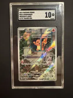 2023 Pokemon Charmander SVP EN 044 Obsidian Flames ETB Promo Graded SGC 10 - Image 3