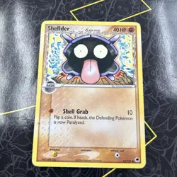 Pokemon TCG Shellder EX Dragon Frontiers 63/101 Regular Common HP D8 - Image 1