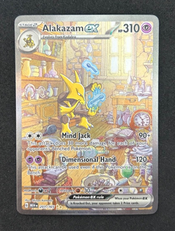 2023 POKEMON SCARLET & VIOLET 151 #201/165 ALAKAZAM EX - NM - Image 1