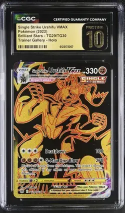 Pokemon Single Strike Urshifu VMAX Brilliant Stars TG29/TG30 CGC PRISTINE 10 - Image 1