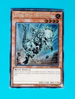 Yugioh Fossil Dyna Pachycephalo LODT-EN099 Secret Rare NM - Image 1