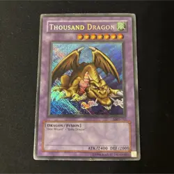 Konami Yu-Gi-Oh! Thousand Dragon Secret Rare Fusion Metal Raiders MRD-143 Foil … - Image 1