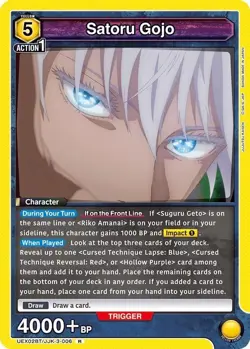 Satoru Gojo Foil - UEX02BT/JJK-3-006 NM - Union Arena - Image 1