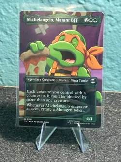 Michelangelo, Mutant BFF (Borderless) -Foil Near Mint MTG - Image 1