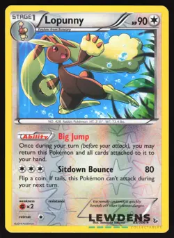 Lopunny - 85/106 - Rare Reverse Holo - Flashfire - Pokemon Card - Image 1