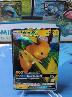 Raichu GX - 20/68 - Pokemon Hidden Fates Sun & Moon Ultra Rare Card NM - Image 1