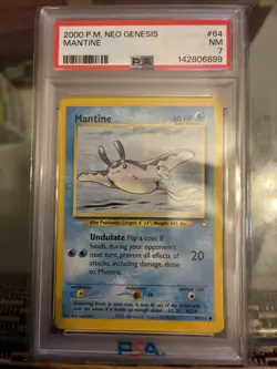 Pokemon Mantine Neo Genesis TCG Card #64 Regular - Image 1