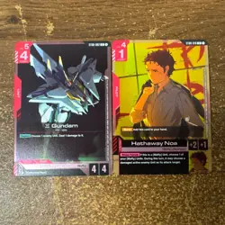 Gundam Card Game *Xi Gundam ST008-002 & Hathaway Noa ST08-010* Sealed Promo - Image 1
