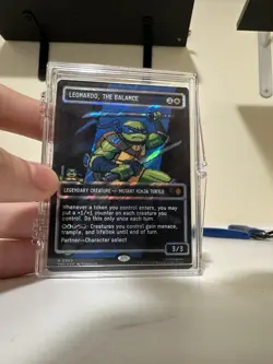 Leonardo, the Balance (0083) (Borderless) (Surge Foil) TMNT MTG Magic - Image 1
