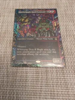 Don and Raph Hard Science Borderless 205 Teenage Mutant Ninja Turtles Foil Bo... - Image 1