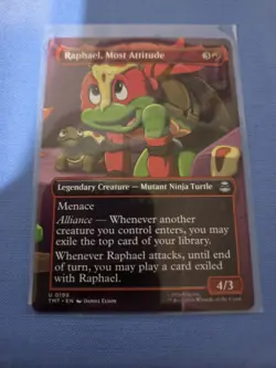 MTG Raphael, Most Attitude (Borderless) Teenage Mutant Ninja Turtles Foil - Image 1