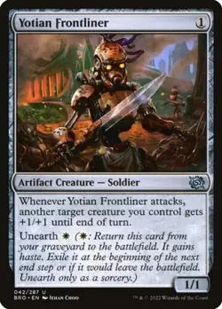 YOTIAN FRONTLINER X 4 N/M THE BOTHERS' WAR MAGIC THE GATHERING - Image 1