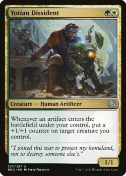 YOTIAN DISSIDENT X 4 N/M THE BOTHERS' WAR MAGIC THE GATHERING - Image 1