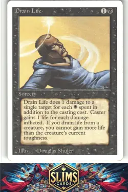 Drain Life - Unlimited Edition - MTG - Common - # - NM - Image 1