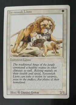 MTG ~ Savannah Lions ~ REVISED Edition - Magic the Gathering NM/M - Image 1