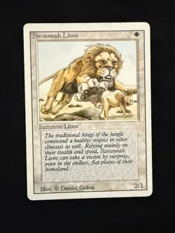 MTG - Savannah Lions - Revised 3rd Edition - HP (Magic: The Gathering) - Image 1
