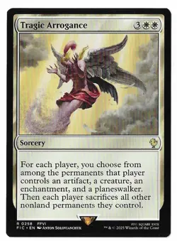 MTG Tragic Arrogance Final Fantasy Commander (FIC) Rare Magic #0258 Unplayed - Image 1