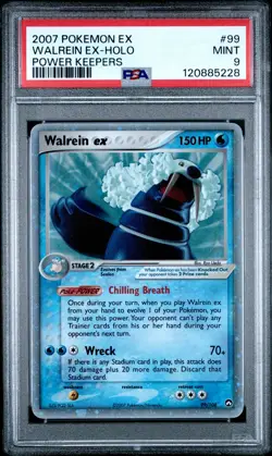 2007 POKEMON EX POWER KEEPERS #99 WALREIN EX-HOLO PSA 9 - Image 1